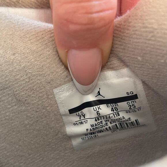 Nike Air Jordan 4 Retro Shoes Size 7Y 2017 Linen white/tan - Picture 4 of 10